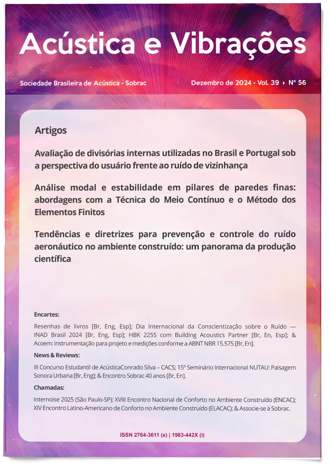 Acústica e Vibrações n. 56 (vol. 39)