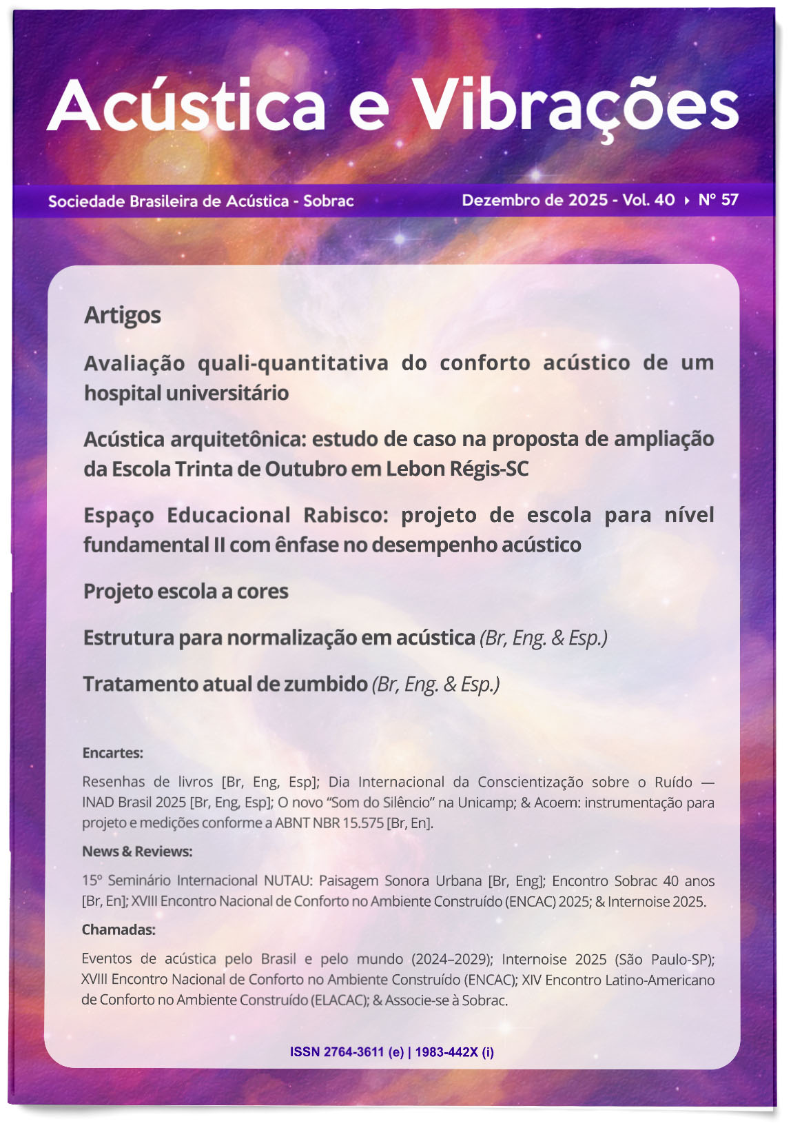 Acústica e Vibrações n. 57 (vol. 40)